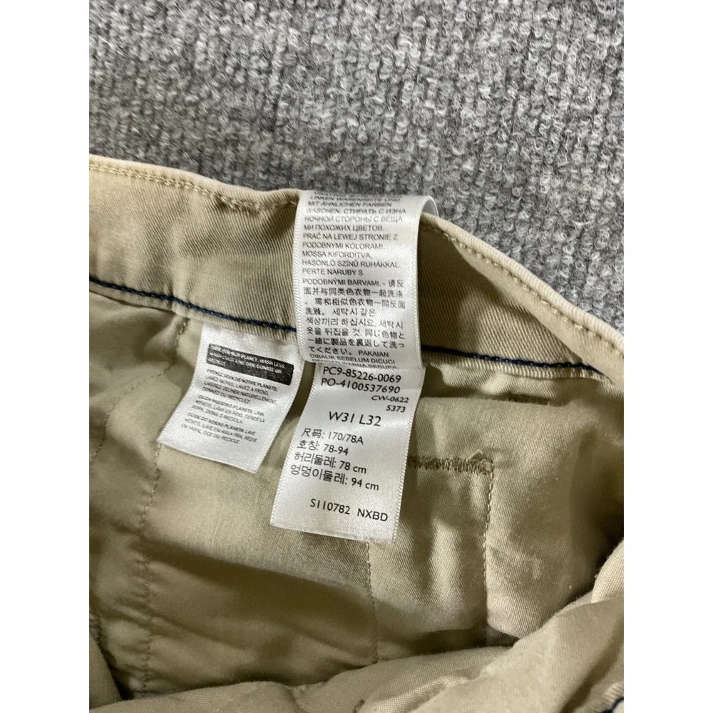 Levi's XX Chino Standard Taper 31x30 Khaki Pants Stretch Casual Flat Front Men's